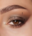 Тени для век матовые палетка Glam Look Luxvisage