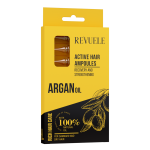 Активные ампулы Revuele Hair Care для волос с аргановым маслом