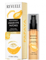 Жидкие патчи для глаз осветляющие Папайя Revuele Fruity Face Care