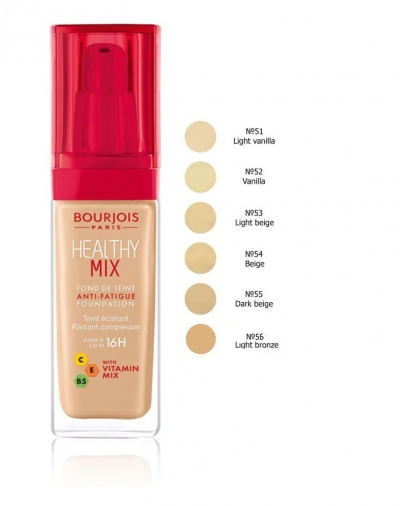 Тональная  основа для лица BOURJOIS HEALTHY MIX  Foundation
