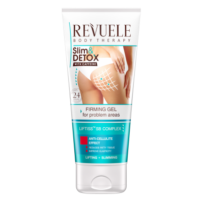 Укрепляющий гель SLIM & DETOX для проблемных зон с кофеином Revuele