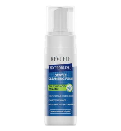 Нежная пенка для умывания с салициловой кислотой и цинком для склонной к акне и жирной кожи Revuele No Problem