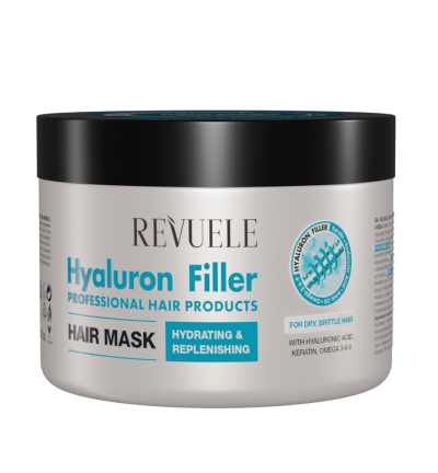 Маска для волос с гиалуроновой кислотой, кератином и Омега Revuele Hyaluron Filler Hair Mask
