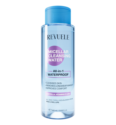 Мицеллярная вода Revuele ALL-IN-1 для водостойкого макияжа