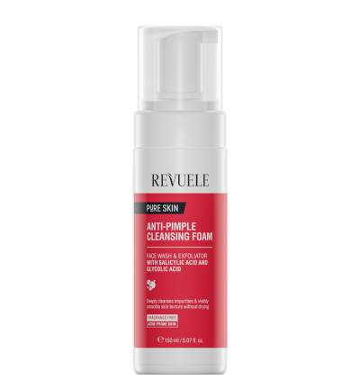 Очищающая пена против прыщей для лица Revuele Anti-Pimple