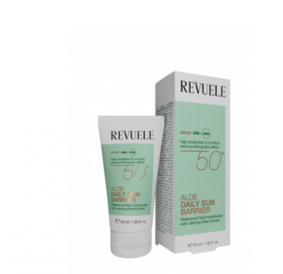 Крем для лица ежедневный солнцезащитный с алое Revuele SUN BARRIER SPF 50+