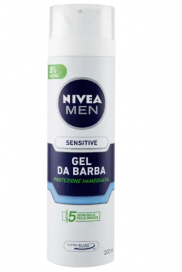 Гель для бритья Nivea MEN Sensitive Gel da Barba для чувствительной кожи Nivea 200мл