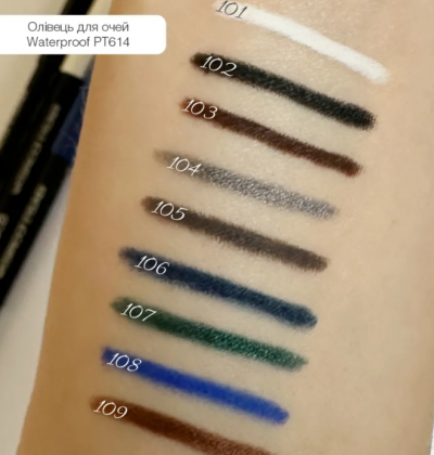 Карандаш для глаз водостойкий TopFace Waterproof Eyeliner PT614