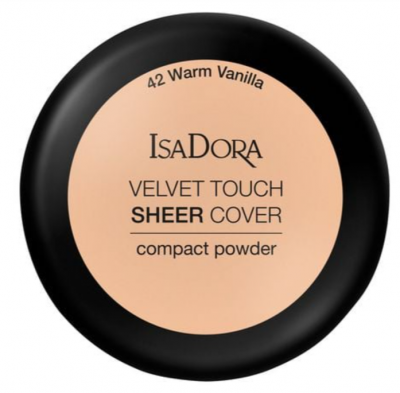 Пудра компактная для лица IsaDora Velvet Touch Sheer Cover Compact Powder