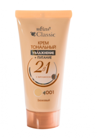 Тональный крем Белита Classic с витамином Е и персиковым маслом,50 мл