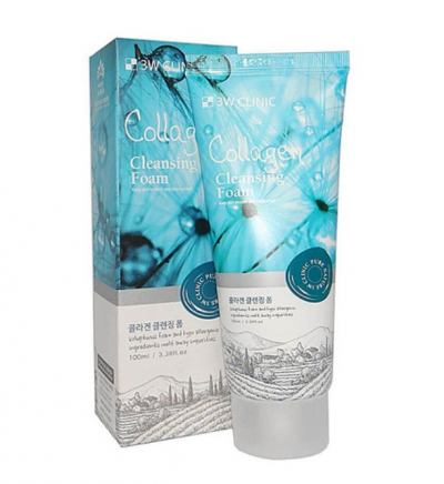 3W Clinic Collagen Cleansing Foam Пенка с коллагеном, 100 мл