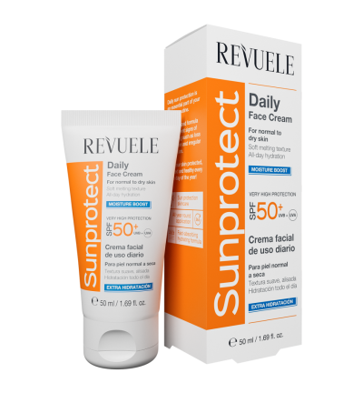 Крем солнцезащитный увлажняющий SPF 50+ Revuele Sunprotect