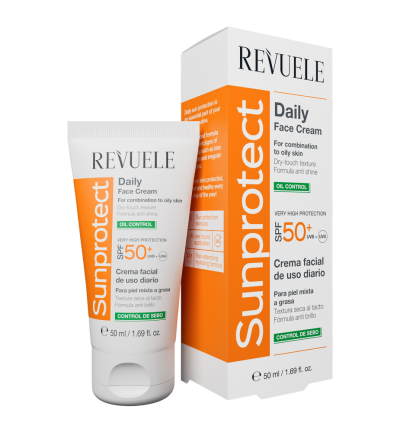 Солнцезащитный крем "Контроль жирности" SPF 50+ Revuele Sunprotect