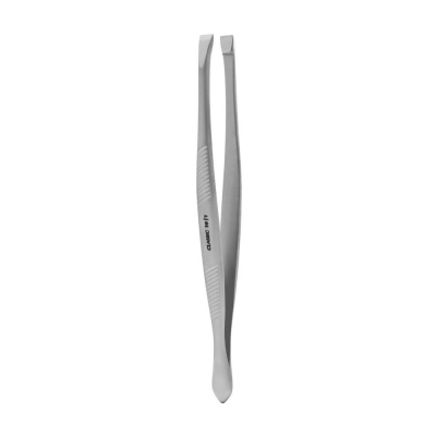 Пинцет для бровей прямой широкий Staleks Classic 10 TYPE 1 TC-10/1